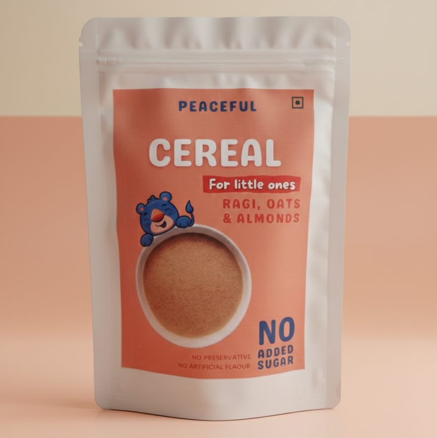 Sprouted Ragi, Oats & Almond Mix Cereal For Kids