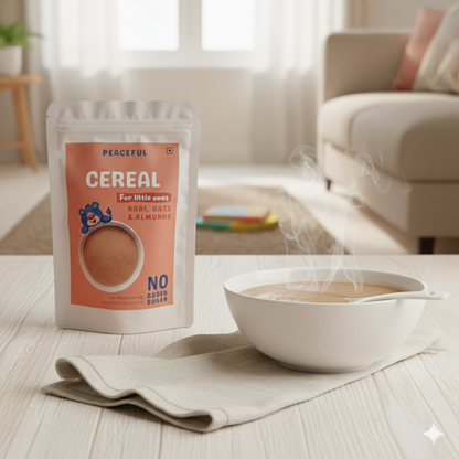 Sprouted Ragi, Oats & Almond Mix Cereal For Kids